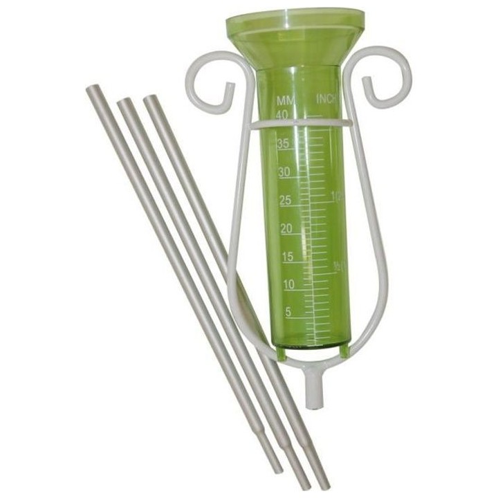 NATURE Pluviometre avec support métallique emboîtable - 40 ml - H 11