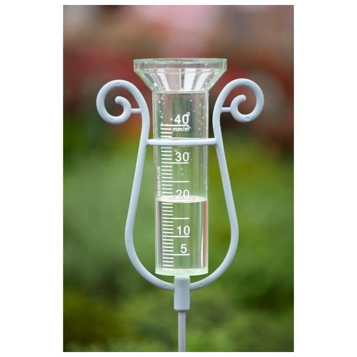 NATURE Pluviometre avec support métallique emboîtable - 40 ml - H 11