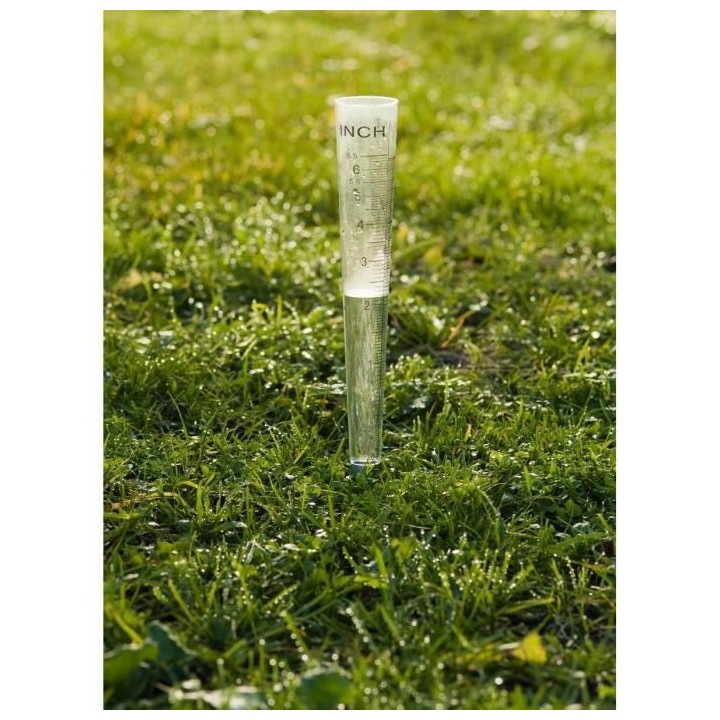 NATURE Pluviometre a piquer au sol - 100 ml - H 30,5 x Ø 4 cm