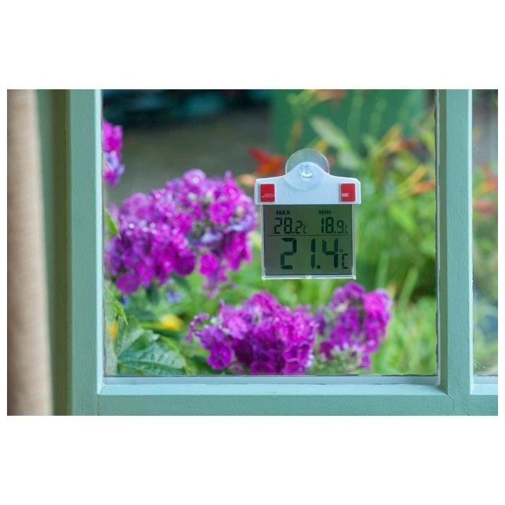 Nature Thermometre numérique de fenetre 13 x 10 x 3 cm