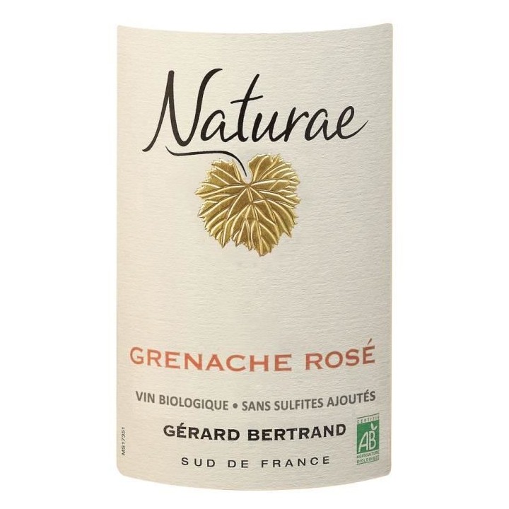 Gérard Bertrand Naturae Grenache IGP Pays d'Oc - Vin rosé du Langued