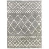 NEW ASMA Tapis de salon Shaggy - Style berbere - 150 x 220 cm - Gris