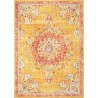 NAZAR Tapis EMA vintage coloré - 120 x 170 cm - Jaune, beige et rouge