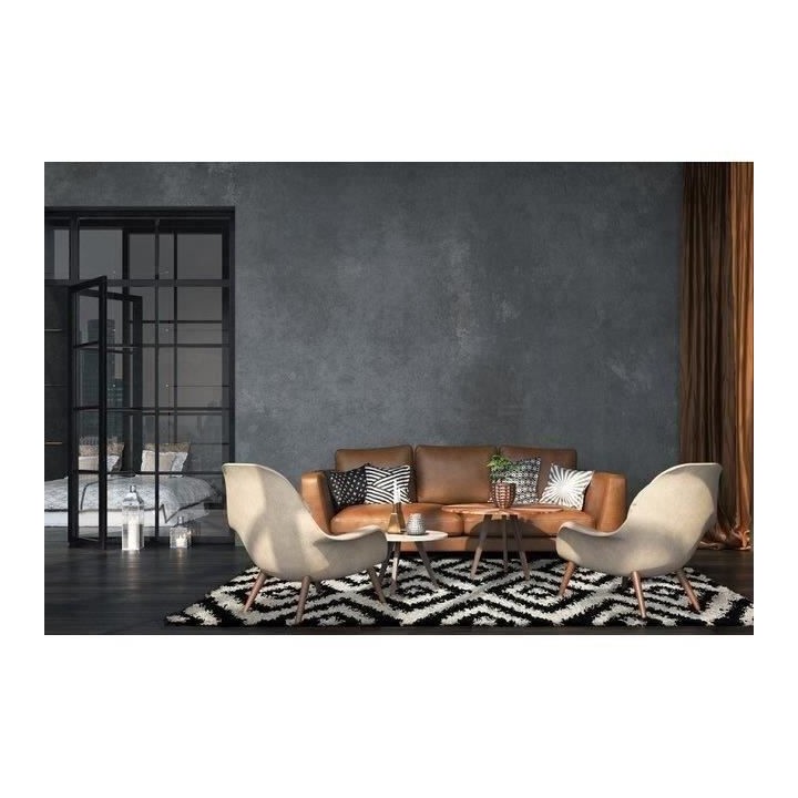 Tapis Shaggy Tavla - 150 x 220 cm - Noir