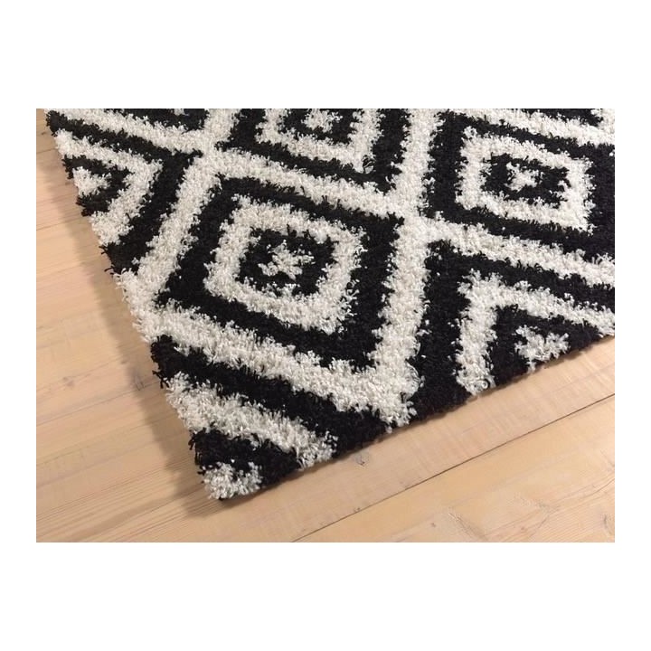 Tapis Shaggy Tavla - 150 x 220 cm - Noir