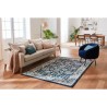 NAZAR Tapis EMA vintage coloré - 120 x 170 cm - Bleu, beige et creme