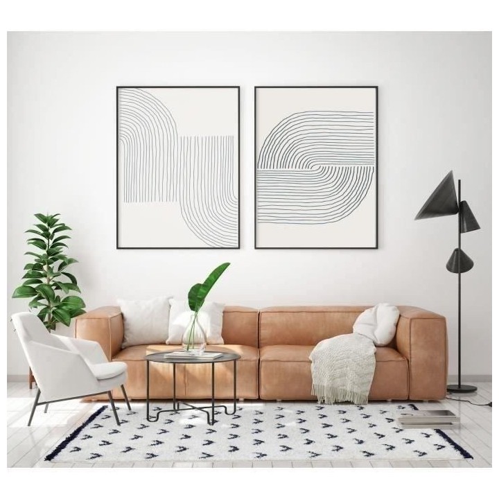 NAZAR Tapis de salon Shaggy longues meches style Berbere LAMIA - 120 x