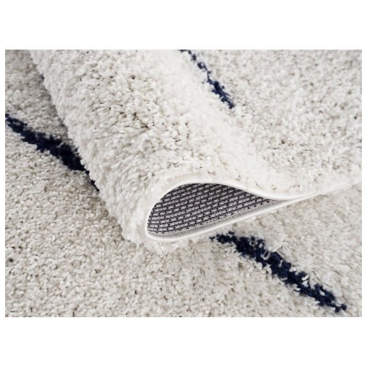 NAZAR Tapis de salon Shaggy longues meches style Berbere LINEA - 120 x