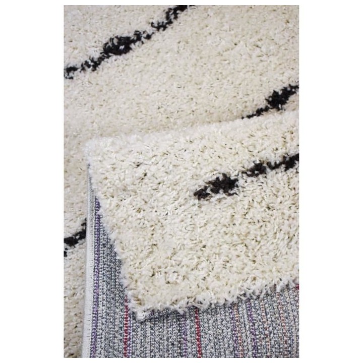 NAZAR Tapis de salon Shaggy longues meches style Berbere LINEA - 120 x