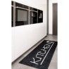 Tapis Moderne - STAMPA 8170 Kitchen - Noir - 100% polyester - 80x150 cm - Intérieur - NAZAR