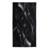 Tapis Moderne - Motif vagues - Noir - 100% polyester - 70 x 180 cm - Intérieur - NAZAR