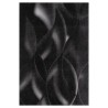 Tapis Moderne - Motif vagues - Noir - 100% polyester - 70 x 180 cm - Intérieur - NAZAR