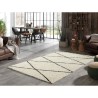 Tapis de salon Shaggy berbere - AYA 471 creme - En Polypropylene - 120x160cm