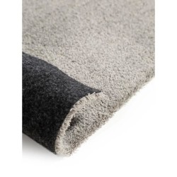 Tapis Shaggy ARYA Uni Doux - Gris - 100% Polyester - 80 x 150 cm - Intérieur - NAZAR