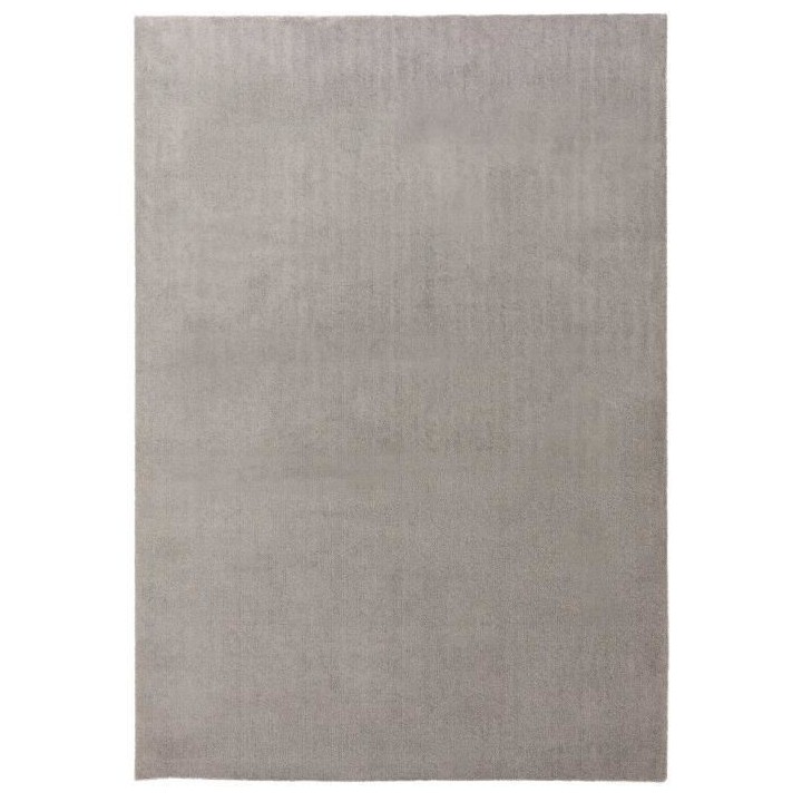 Tapis de salon Shaggy ARYA Uni Doux - Gris - 100% Polyester - 120 x 17
