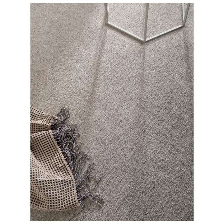 Tapis de salon Shaggy ARYA Uni Doux - Gris - 100% Polyester - 120 x 17