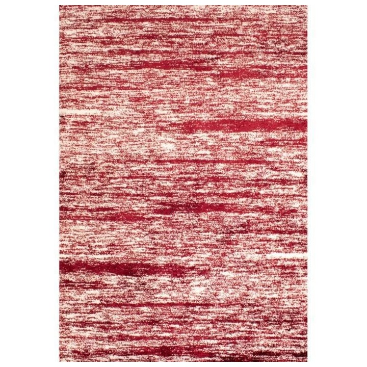 Tapis shaggy doux Oslo 584 - Rouge - 100% polyester - 80 x 150 cm - In