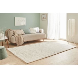 Tapis shaggy doux Oslo 584 - Beige - 100% polyester - 80 x 150 cm - In