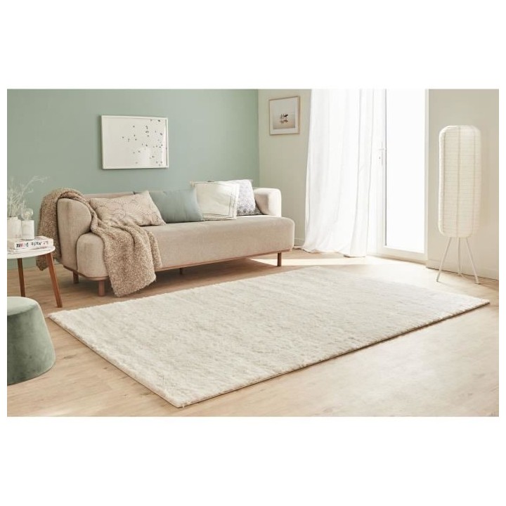 Tapis shaggy doux Oslo 584 - Beige - 100% polyester - 120 x 160 cm - I