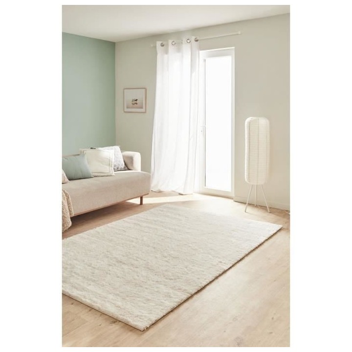 Tapis shaggy doux Oslo 584 - Beige - 100% polyester - 120 x 160 cm - I