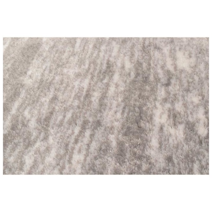 Tapis shaggy doux Oslo 584 - Gris - 100% polyester - 80 x 150 cm - Int