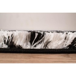 Tapis shaggy doux Oslo 668 - Noir - 100% polyester - 120 x 160 cm - Intérieur - NAZAR