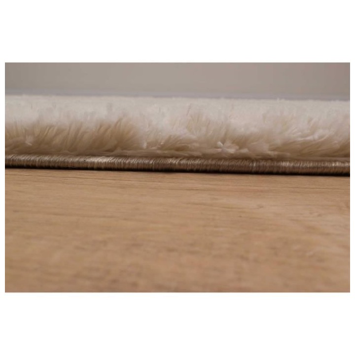 Tapis shaggy doux Oslo 668 - Beige - 100% polyester - 80 x 150 cm - In
