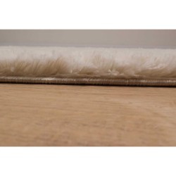 Tapis shaggy doux Oslo 637 - Beige - 100% polyester - 80 x 150 cm - Intérieur - NAZAR