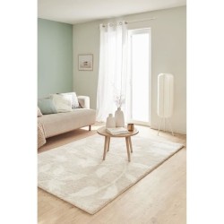 Tapis shaggy doux Oslo 637 - Beige - 100% polyester - 80 x 150 cm - Intérieur - NAZAR