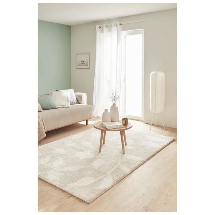 Tapis shaggy doux Oslo 637 - Beige - 100% polyester - 80 x 150 cm - In