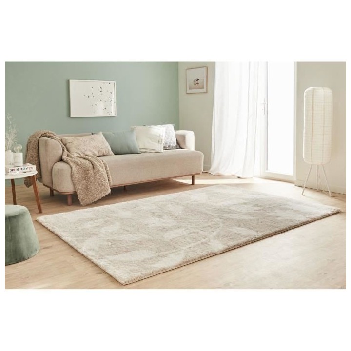 Tapis shaggy doux Oslo 637 - Beige - 100% polyester - 120 x 160 cm - I