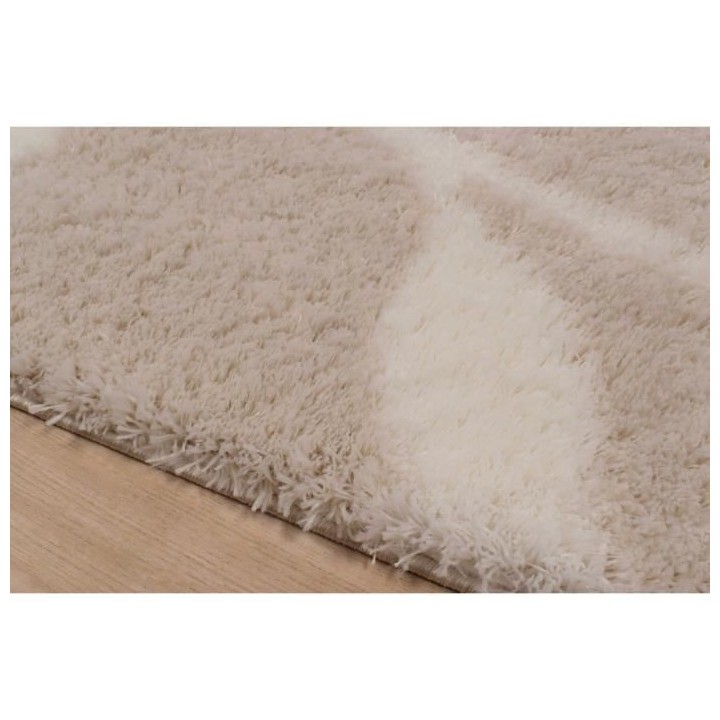 Tapis shaggy doux Oslo 637 - Beige - 100% polyester - 120 x 160 cm - I