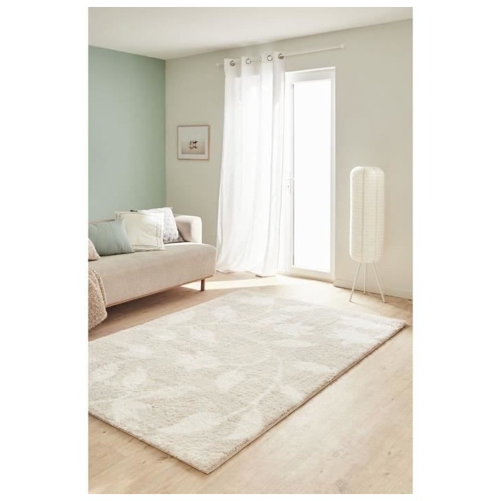 Tapis shaggy doux Oslo 637 - Beige - 100% polyester - 120 x 160 cm - I
