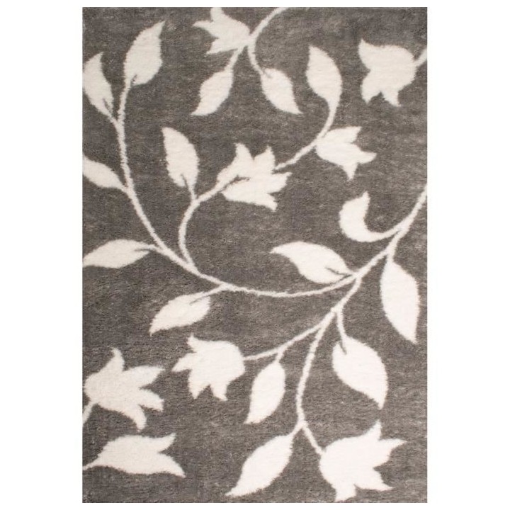 Tapis shaggy doux Oslo 637 - Gris - 100% polyester - 80 x 150 cm - Int