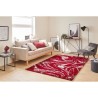 Tapis shaggy doux Oslo 677 - Rouge - 100% polyester - 80 x 150 cm - Intérieur - NAZAR