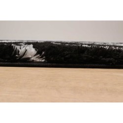 Tapis shaggy doux Oslo 677 - Noir - 100% polyester - 80 x 150 cm - Intérieur - NAZAR