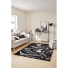 Tapis shaggy doux Oslo 677 - Noir - 100% polyester - 80 x 150 cm - Intérieur - NAZAR