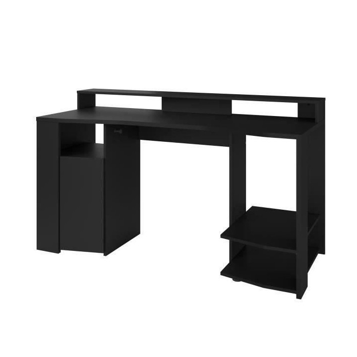 PARISOT Gaming Ensemble bureau gamer + bibliotheque 2 portes - Décor