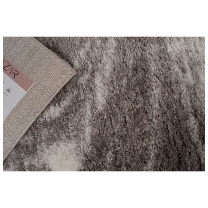 Tapis shaggy doux Oslo 677 - Vizon - 100% polyester - 80 x 150 cm - In