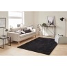 Tapis shaggy doux Cosy 902 uni - Noir - 100% polyester - 120 x 160 cm - Intérieur - NAZAR