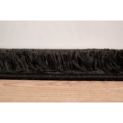 Tapis shaggy doux Cosy 902 uni - Noir - 100% polyester - 120 x 160 cm - Intérieur - NAZAR