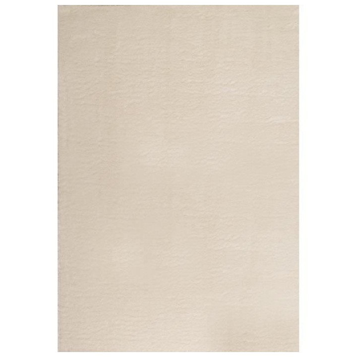 Tapis shaggy doux Cosy 902 uni - Blanc - 100% polyester - 120 x 160 cm