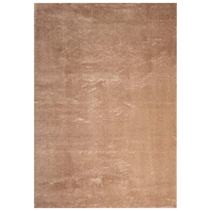Tapis shaggy doux Cosy 902 uni - Beige - 100% polyester - 120 x 160 cm