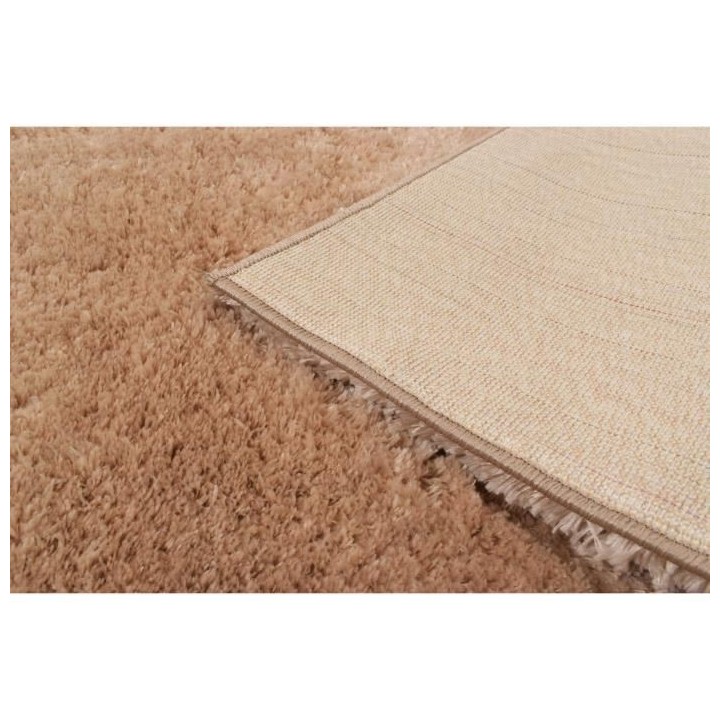 Tapis shaggy doux Cosy 902 uni - Beige - 100% polyester - 120 x 160 cm