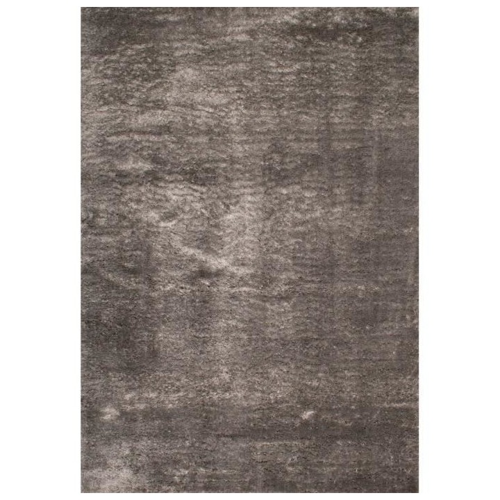 Tapis shaggy doux Cosy 902 uni - Taupe - 100% polyester - 80 x 150 cm