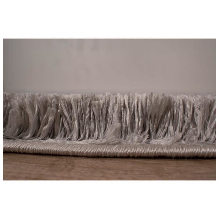 Tapis shaggy doux Cosy 902 uni - Taupe - 100% polyester - 120 x 160 cm