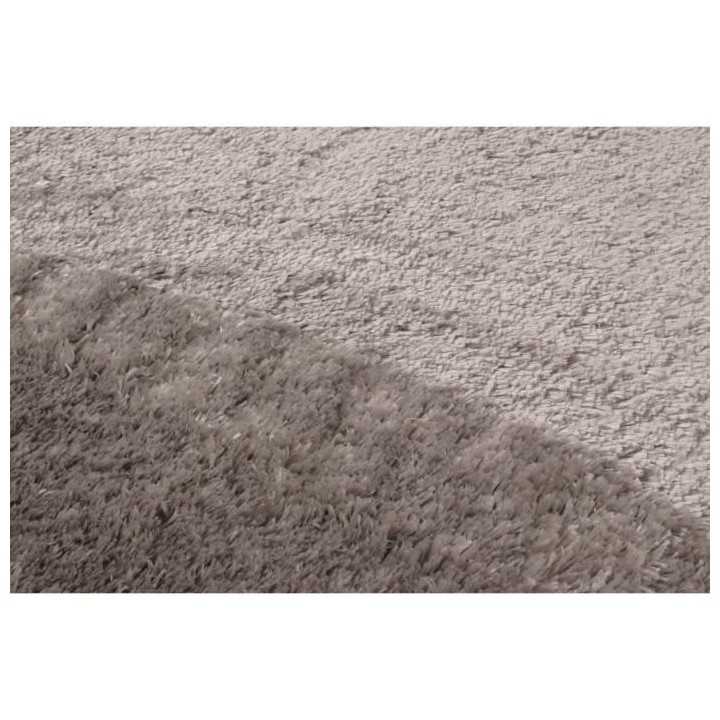 Tapis shaggy doux Cosy 902 uni - Gris - 100% polyester - 80 x 150 cm -