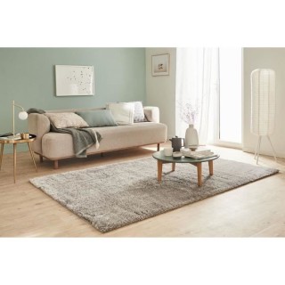 Tapis shaggy doux Cosy 902 uni - Gris - 100% polyester - 120 x 160 cm