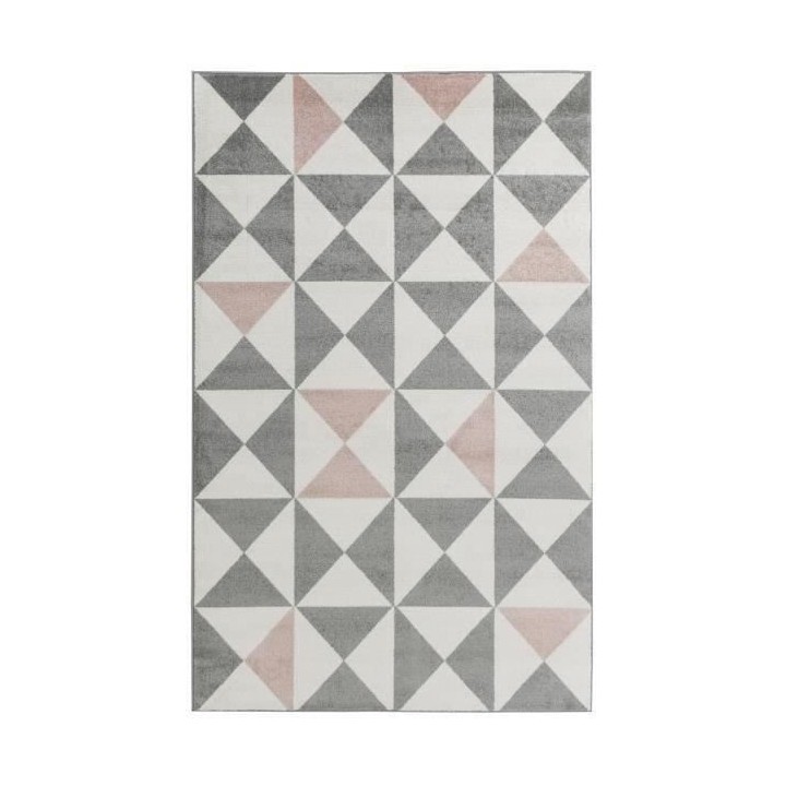 NAZAR FORSA Tapis de salon en polypropylene - Rose - 120 x 160 cm