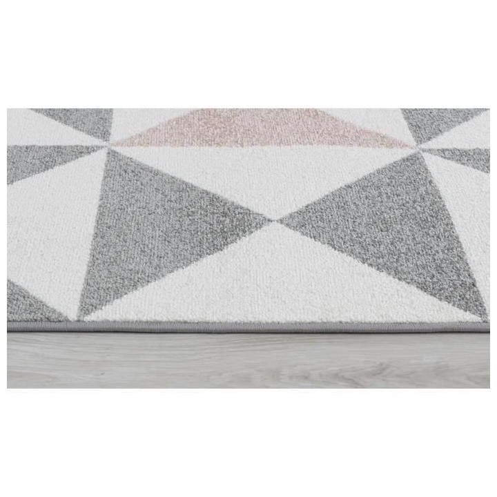 NAZAR FORSA Tapis de salon en polypropylene - Rose - 120 x 160 cm